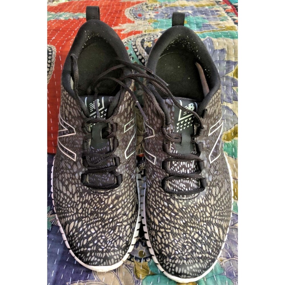 New Balance |Womens Flexonic Running Shoes black gray spiderweb Size 8